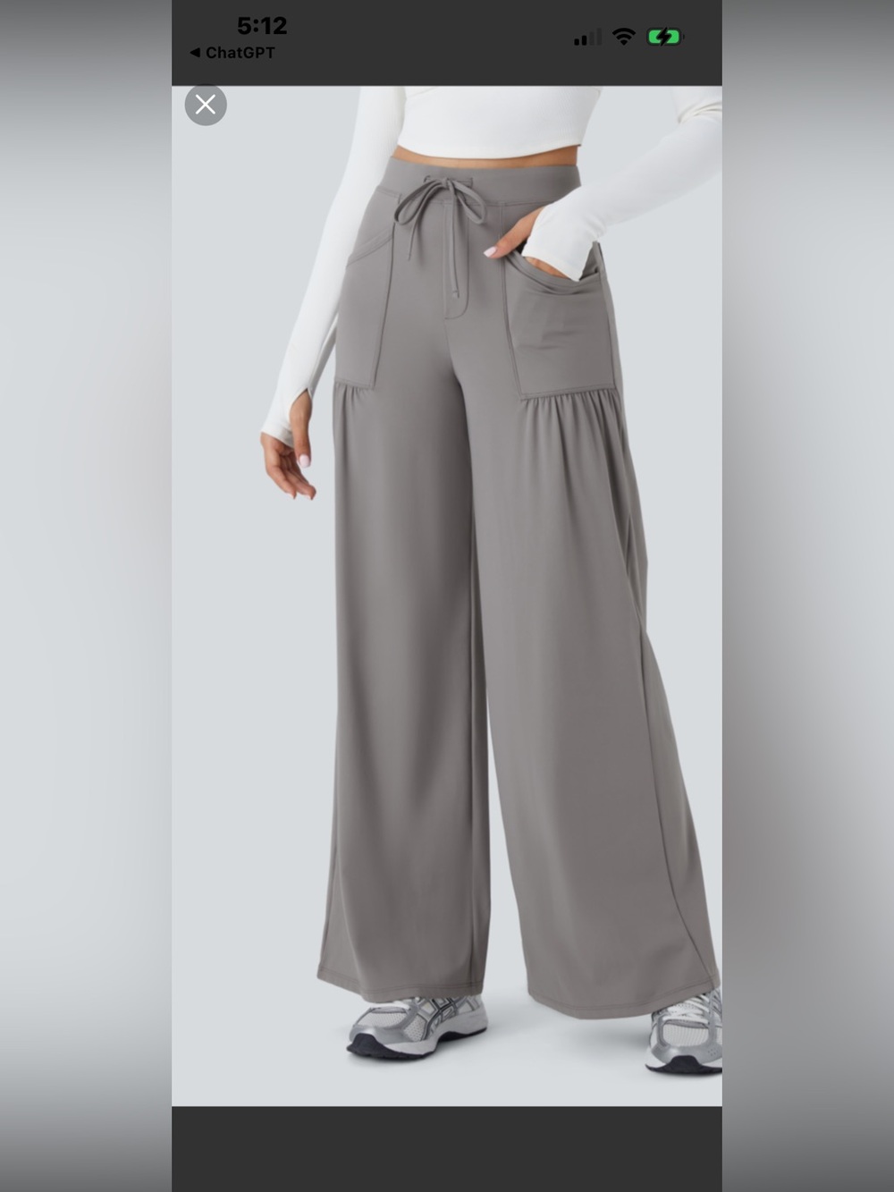 HALARA softly Zero high waisted wide leg pant